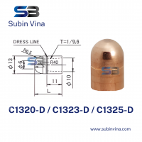Điện cực hàn điểm C1320(23|25)-D | Subin Vina