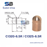 Điện cực hàn điểm C1320(25)-6.5R | Subin Vina