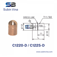 Điện cực hàn điểm C1220(25)-D | Subin Vina