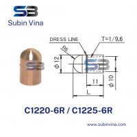 Điện cực hàn điểm C1220(25)-6R | Subin Vina