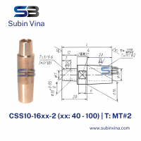 Thân nối điện cực hàn điểm CSS10-1640-2 | Subin Vina