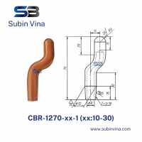 Điện cực hàn điểm đầu cong CBR-1270-10-1  | Subin Vina