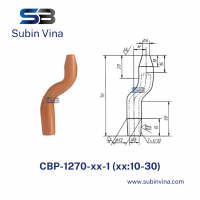 Điện cực hàn điểm đầu cong CBP-1270-10-1  | Subin Vina