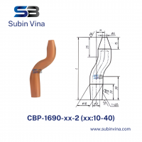 Điện cực hàn điểm đầu cong CBP-1690-10-2 | Subin Vina