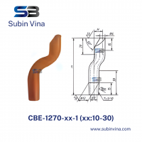 Điện cực hàn điểm đầu cong CBE-1270-10-1 | Subin Vina